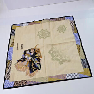 Japanese Samurai Warrior Cloth‎ Handkerchief Scarf Asian Traditional Japan Art